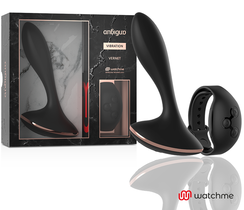 ANBIGUO - WATCHME FERNBEDIENUNGSVIBRATOR ANAL PLUG VERNET