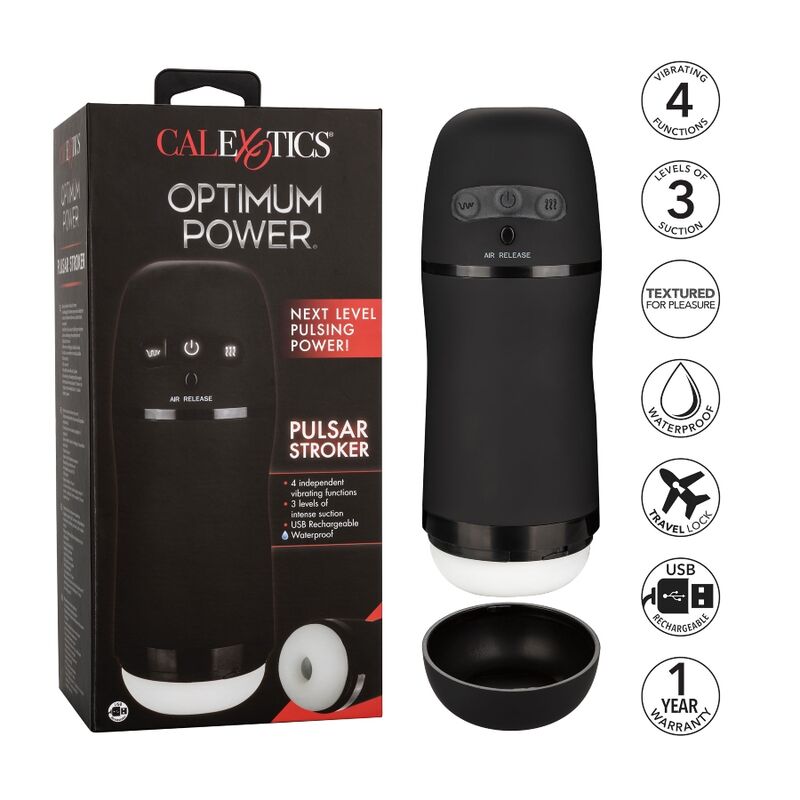 CALEXOTICS - OPTIMUM POWER VIBRATING SUCTION MASTURBATOR