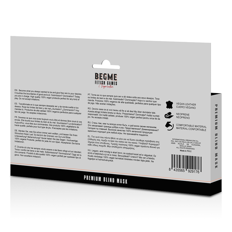 BEGME - BLACK EDITION PREMIUM BLINDMASKE MIT NEOPRENFUTTER