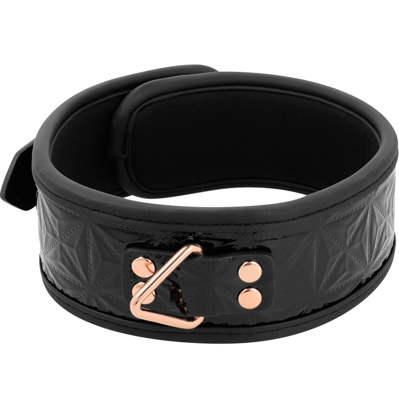 BEGME - BLACK EDITION PREMIUM HALSBAND AUS VEGANEM LEDER MIT NEOPRENFUTTER