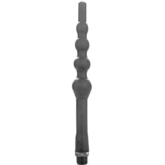 ALL BLACK - ANAL-DUSCHE MIT PERLEN AUS SILIKON 27 CM