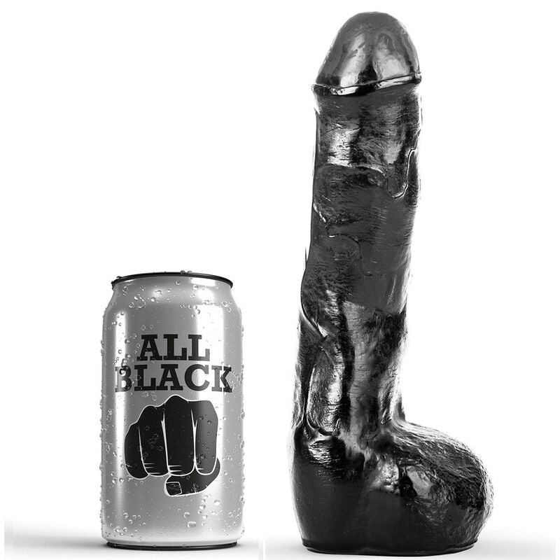 ALL BLACK - REALISTISCHER ANALPENE 20 CM