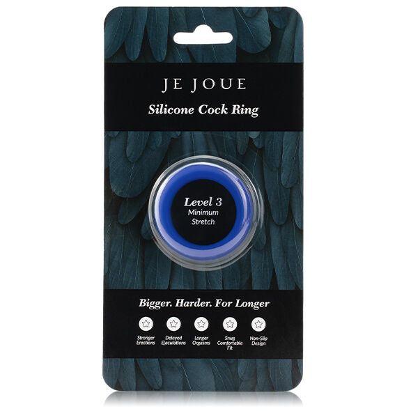 JE JOUE – BLAUER SILIKONRING – MINIMALE STRANGULATION