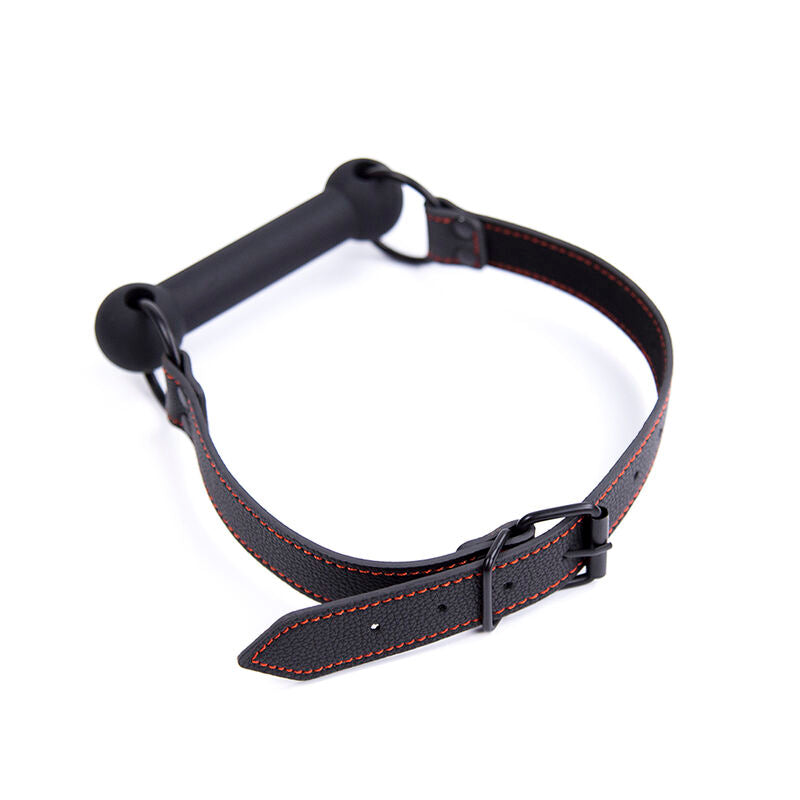 OHMAMA FETISH - KNOCHENKNEBEL MIT PU-GURT