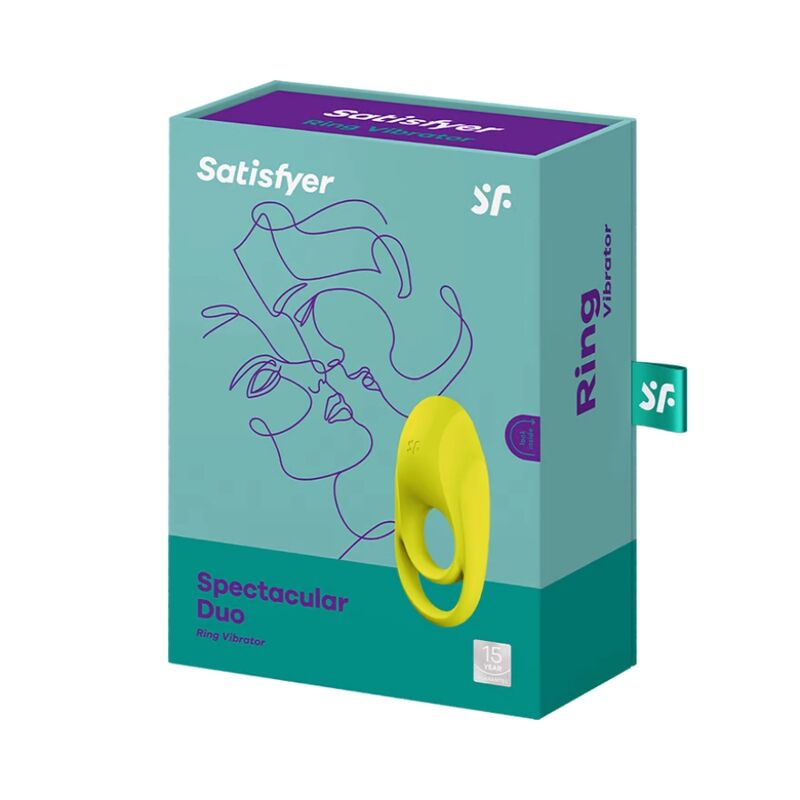 SATISFYER - SPEKTAKULÄRER DUO-RINGVIBRATOR GELB