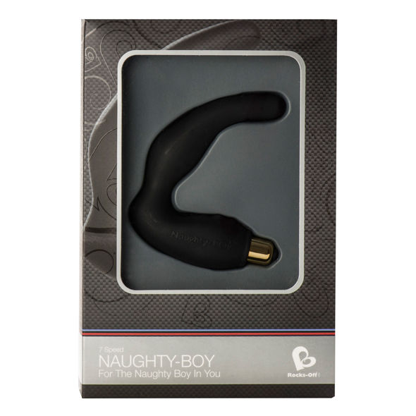 ROCKS-OFF - NAUGHTY-BOY MÄNNLICHER G-SPOT-MASSAGEGERÄT 7 V SCHWARZ