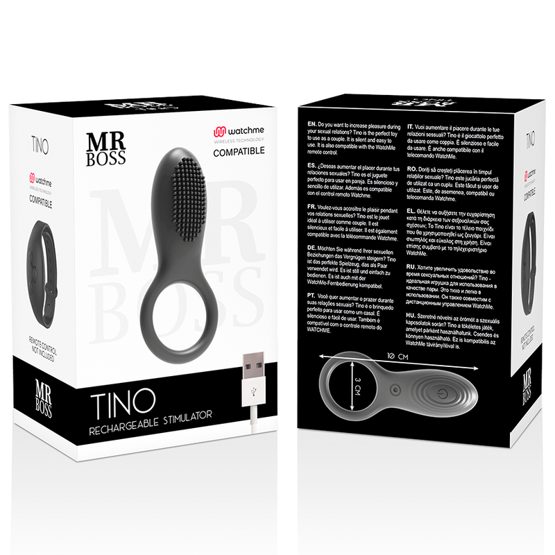 MR BOSS – TINO STIMULATORRING KOMPATIBEL MIT DER WATCHME WIRELESS-TECHNOLOGIE