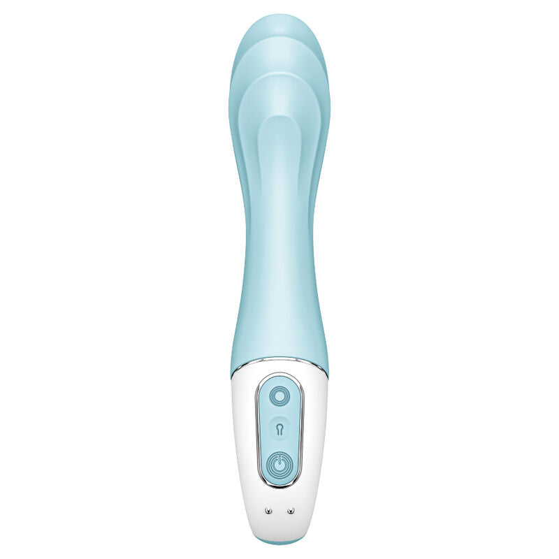 SATISFYER - AIR PUMP VIBRATOR 5+ AUFBLASBARER G-SPOT VIBRATOR APP BLAU