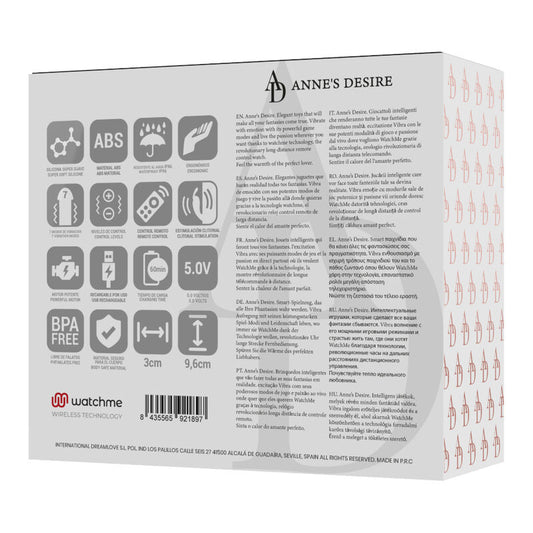 ANNE'S DESIRE - PANTY PLEASURE TECNOLOG A WATCHME BLACK/GOLD