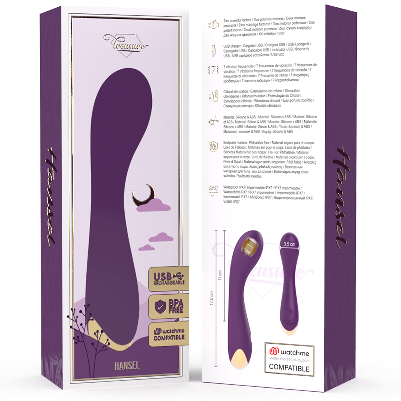 TREASURE - HANSEL G-SPOT VIBRATOR WATCHME WIRELESS TECHNOLOGY KOMPATIBEL