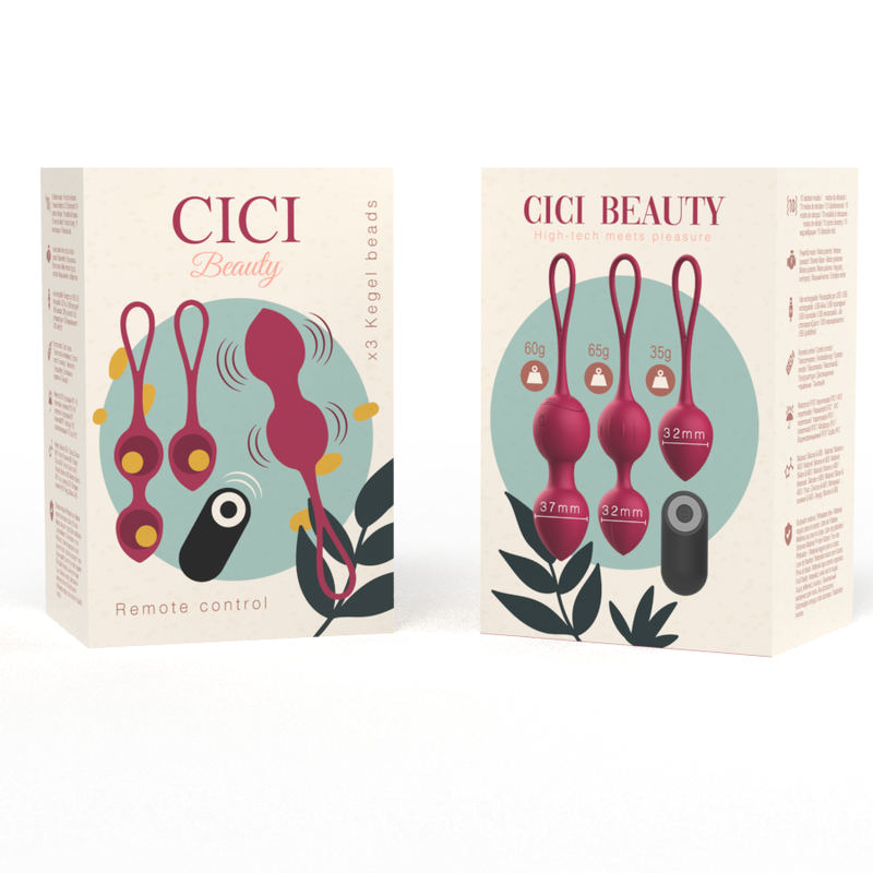 CICI BEAUTY - PREMIUM-SILIKON 3 VIBRIERENDE KEGEL-PERLEN FERNBEDIENUNG