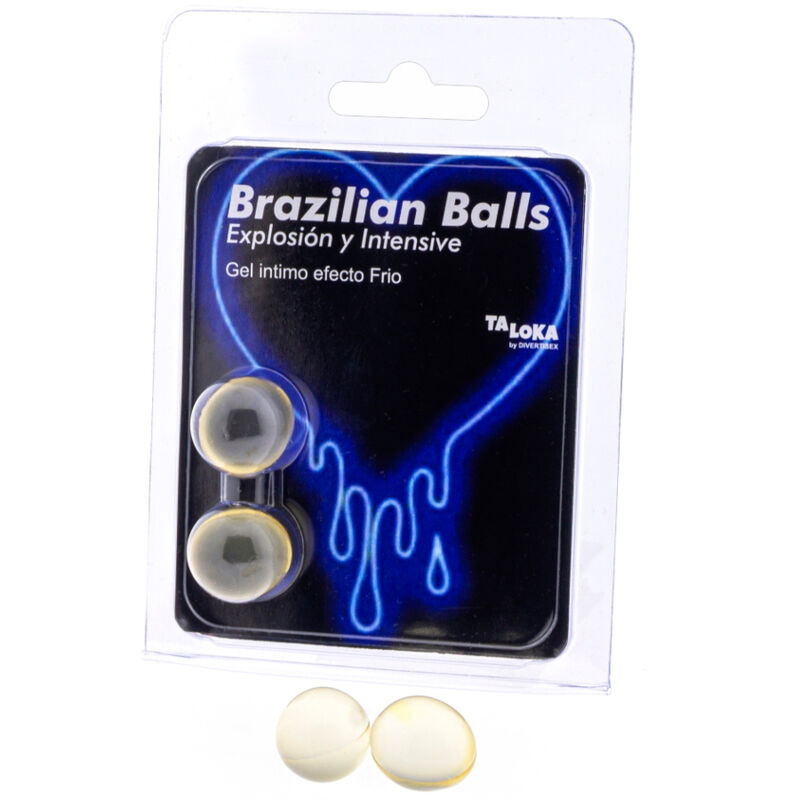 TALOKA - 2 BRASILIANISCHE KUGELN KÄLTE- & VIBRATIONSEFFEKT AUFREGENDES GEL