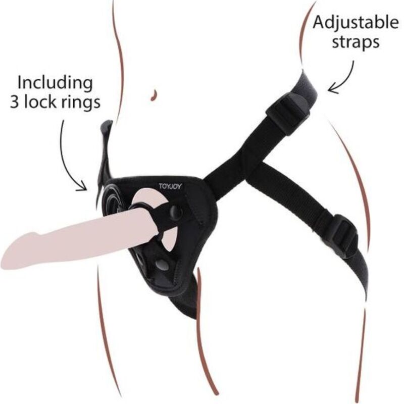 GET REAL - STRAP-ON HARNESS SCHWARZ