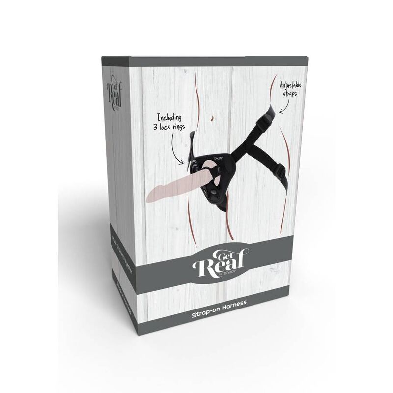 GET REAL - STRAP-ON HARNESS SCHWARZ