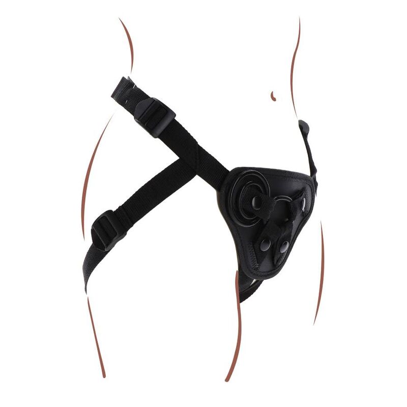 GET REAL - STRAP-ON HARNESS SCHWARZ