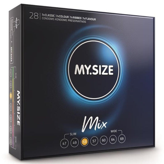 MEINE GRÖSSE - MIX-KONDOME 53 MM 28 EINHEITEN
