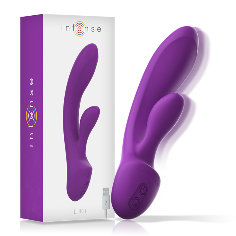 INTENSE - LUIGI RABBIT VIBRATOR FLÜSSIGSILIKON LILA