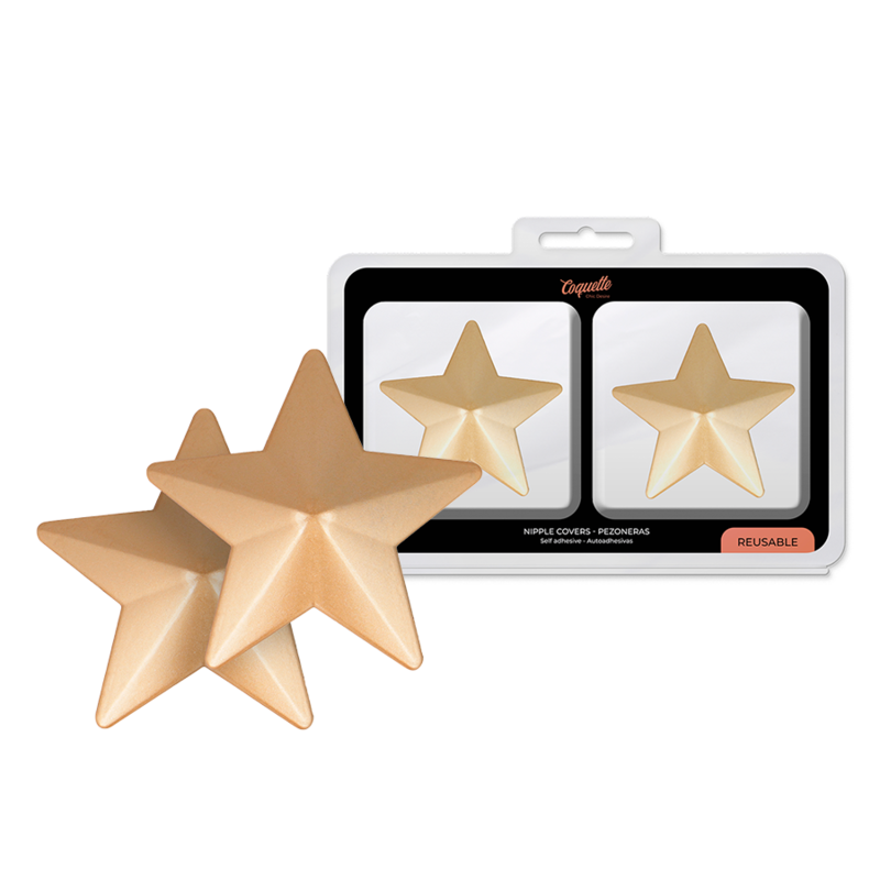 COQUETTE CHIC DESIRE - BRUSTWARZENABDECKUNGEN GOLDENE STERNE