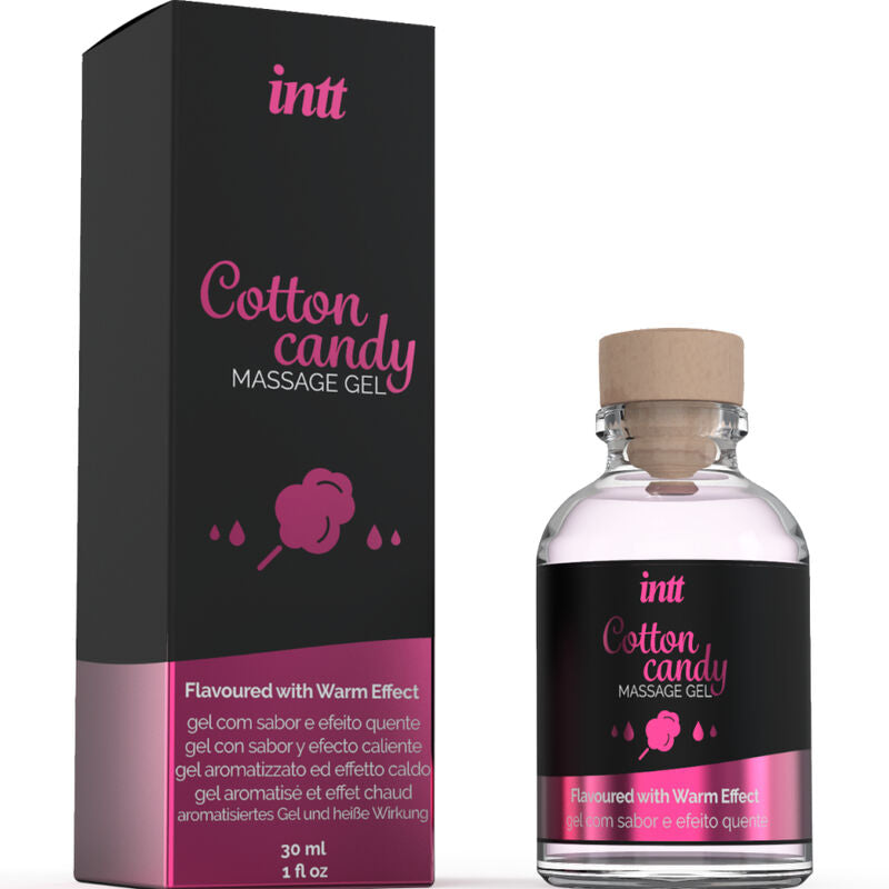 INTT MASSAGE & ORAL SEX - MASSAGEGEL MIT ZUCKERWATTEGESCHMACK UND WÄRMEFFEKT