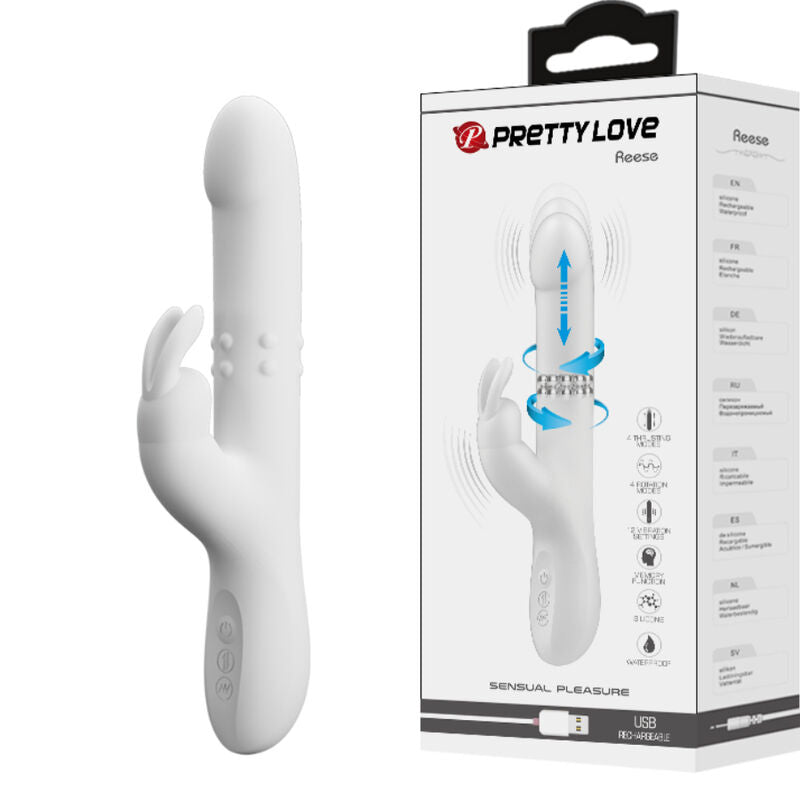 PRETTY LOVE - REESE VIBRATOR MIT SILBERROTATION
