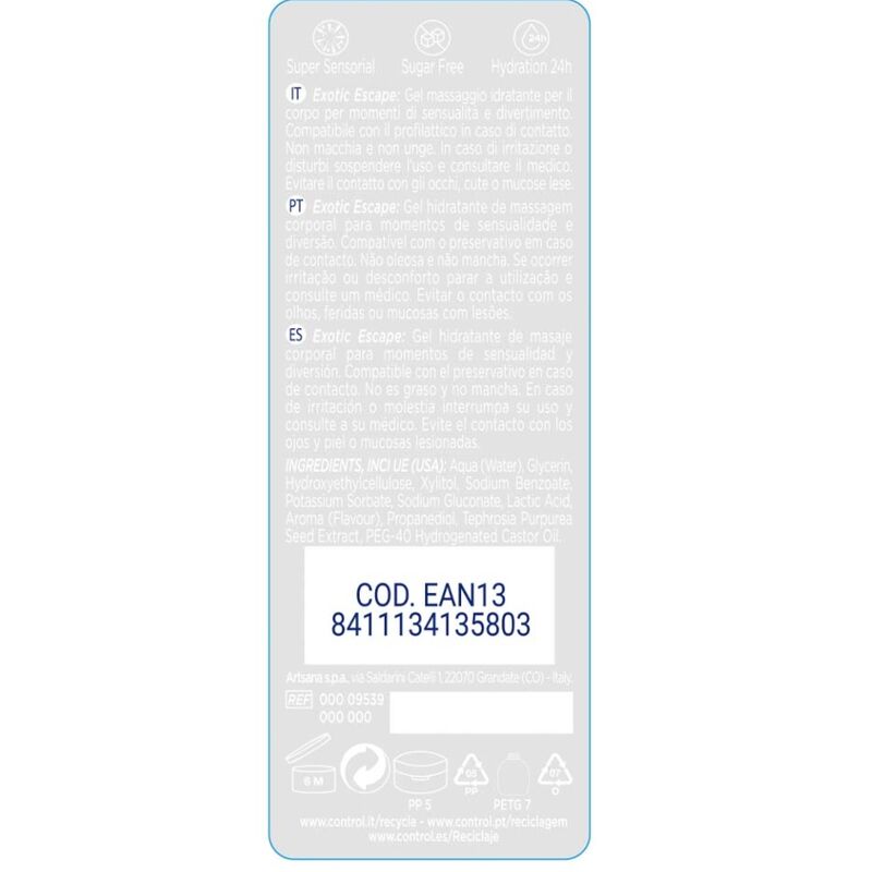 CONTROL - 2 EN 1 MASSAGE & GENUSS EXOTISCH 200 ML