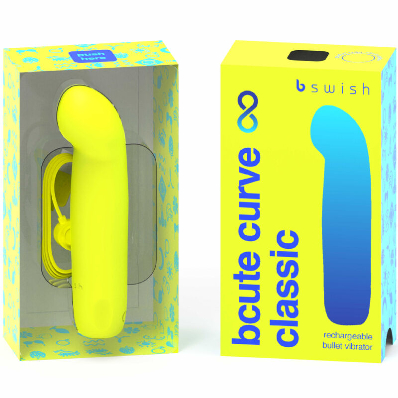 B SWISH - BCUTE CURVE INFINITE CLASSIC WIEDERAUFLADBARER SILIKONVIBRATOR GELB