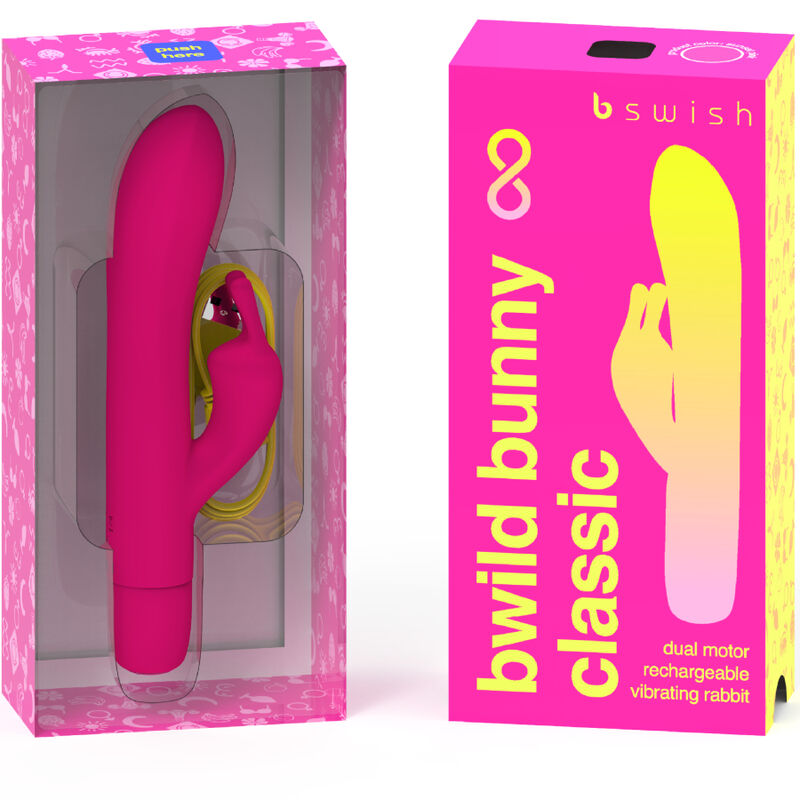B SWISH - BWILD BUNNY INFINITE CLASSIC WIEDERAUFLADBARER VIBRATOR ROSA SILIKON