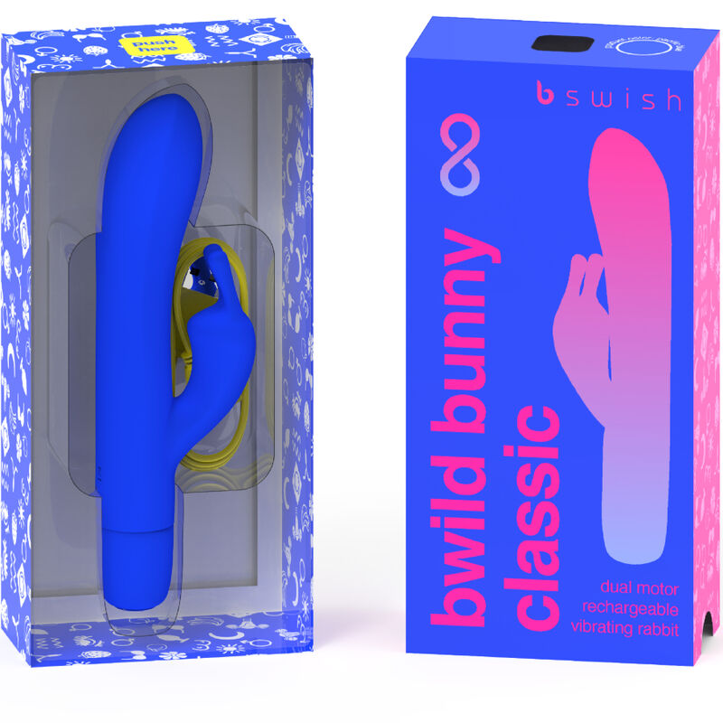 B SWISH - BWILD BUNNY INFINITE CLASSIC WIEDERAUFLADBARER VIBRATOR BLAUES SILIKON
