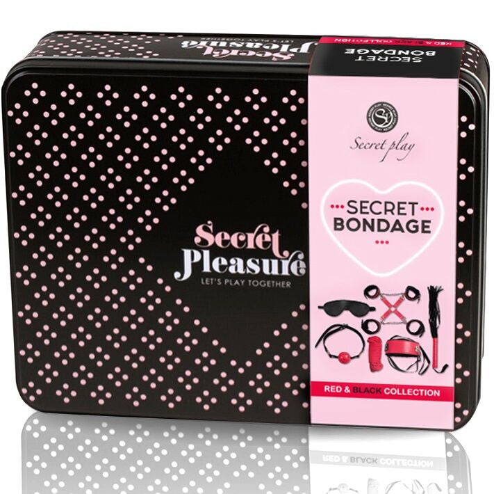 SECRETPLAY - BDSM-SET 6-TEILIG ROTE KOLLEKTION