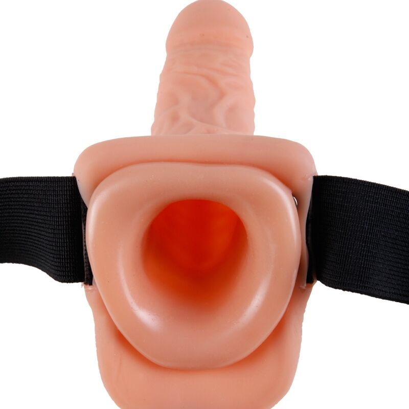 FETISH FANTASY SERIES - VERSTELLBARER GURT MIT FERNBEDIENUNG, REALISTISCHER PENIS MIT HODEN, 17,8 CM