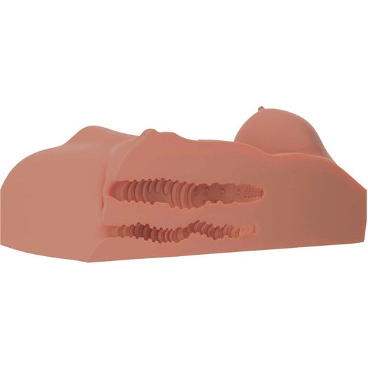PDX PLUS - DAMEN-MASTURBATOR-TORSO MIT DOPPELTEM EINSTIEG CANDY