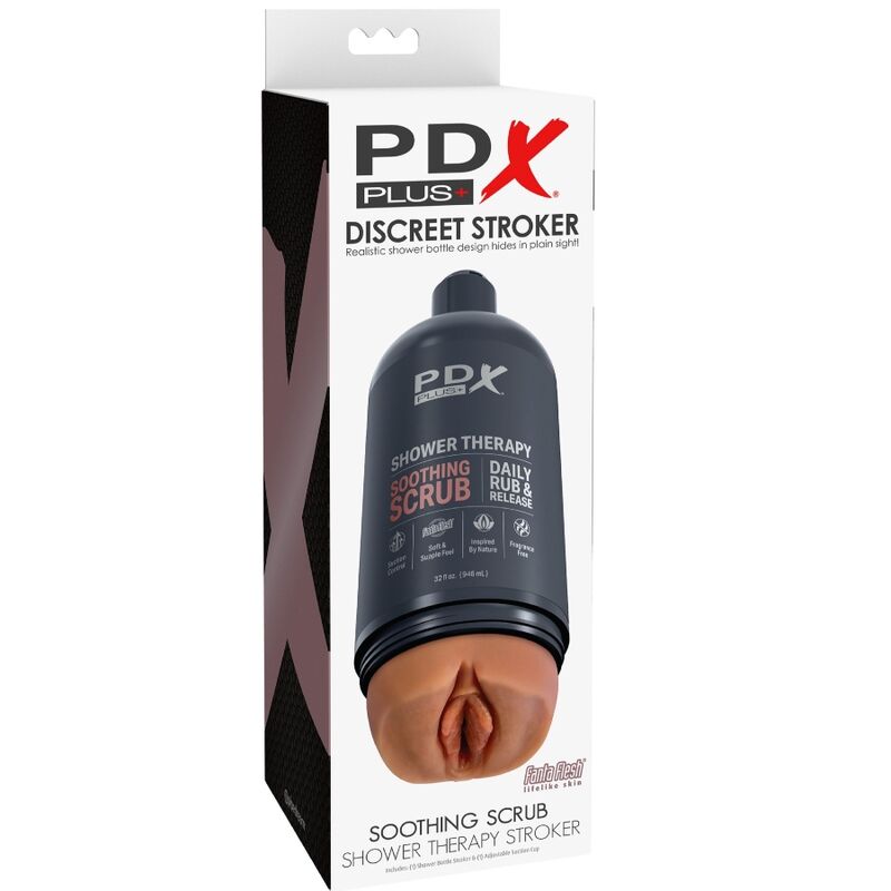 PDX PLUS - STROKER MASTURBATOR DISKRETES FLASCHENDESIGN BERUHIGENDES PEELING CANDY SHAMPOO
