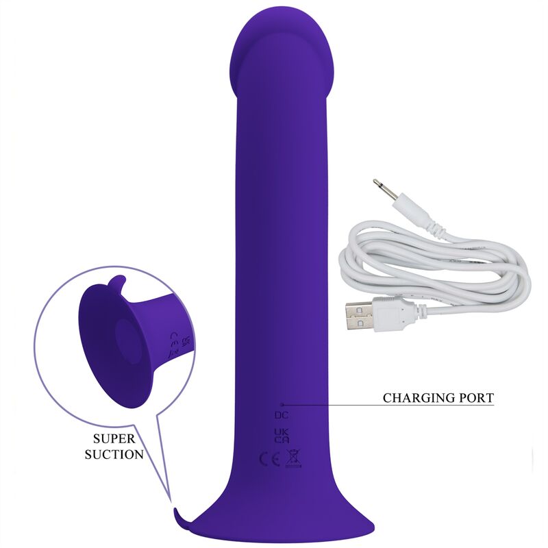 PRETTY LOVE - MURRAY YOUTH VIBRIERENDER DILDO & WIEDERAUFLADBARES VIOLETT