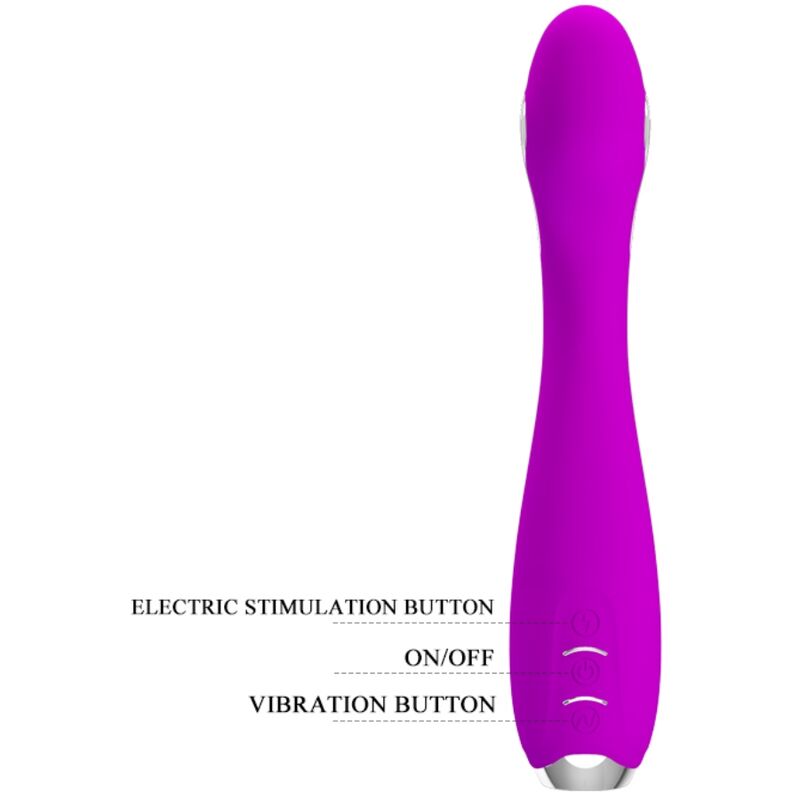 PRETTY LOVE - HECTOR WIEDERAUFLADBARER ELEKTROSCHOCK-VIBRATOR, WASSERDICHT, LILA