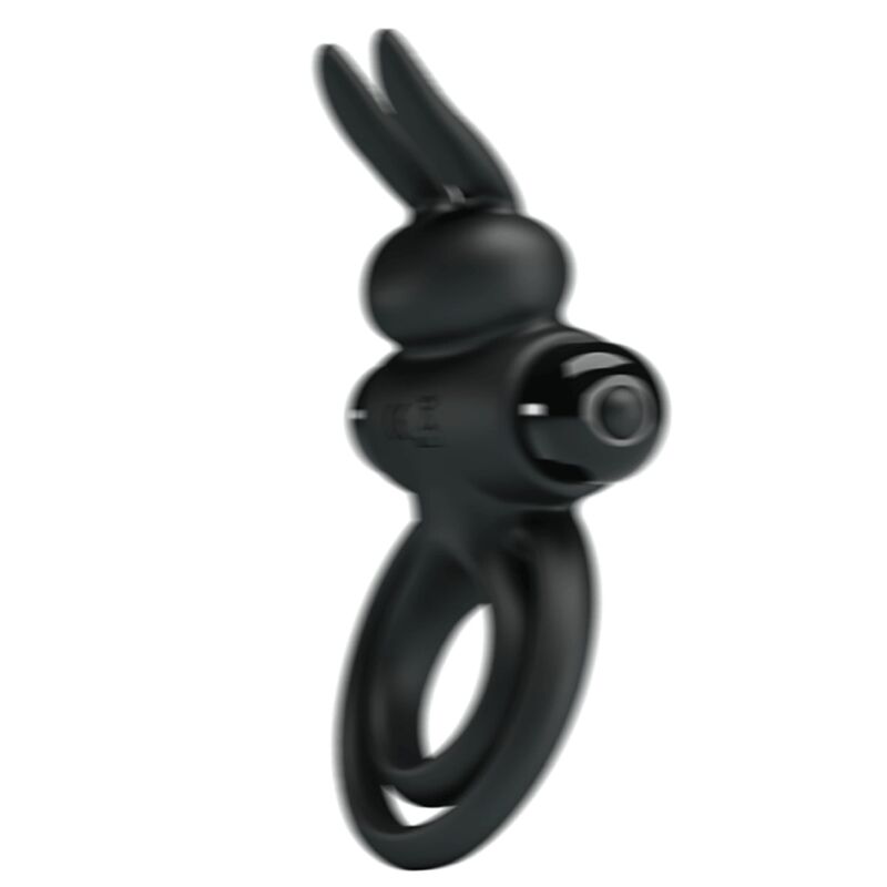 PRETTY LOVE - VIBRATOR III RABBIT RING FÜR SCHWARZEN PENIS
