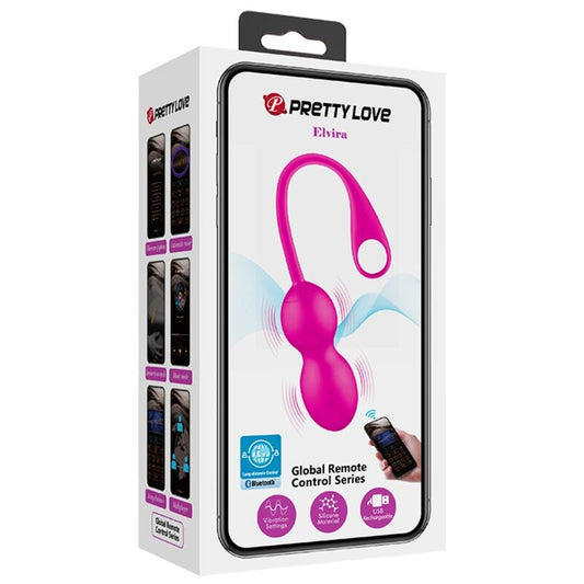 PRETTY LOVE - ELVIRA PINK WIEDERAUFLADBARE VIBRIERENDE KUGELN