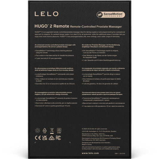 LELO - HUGO 2 GRÜNES PROSTATAMASSAGEGERÄT MIT FERNBEDIENUNG