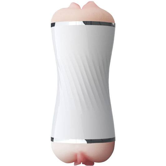 ARMONY - DOPPEL-MASTURBATOR MIT VAGINA UND MUND, WEISS
