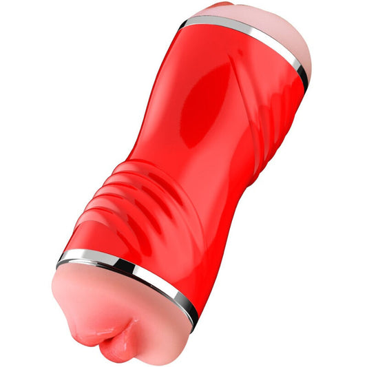 ARMONY - DOPPEL-MASTURBATOR MIT VAGINA UND MUND IN ROT