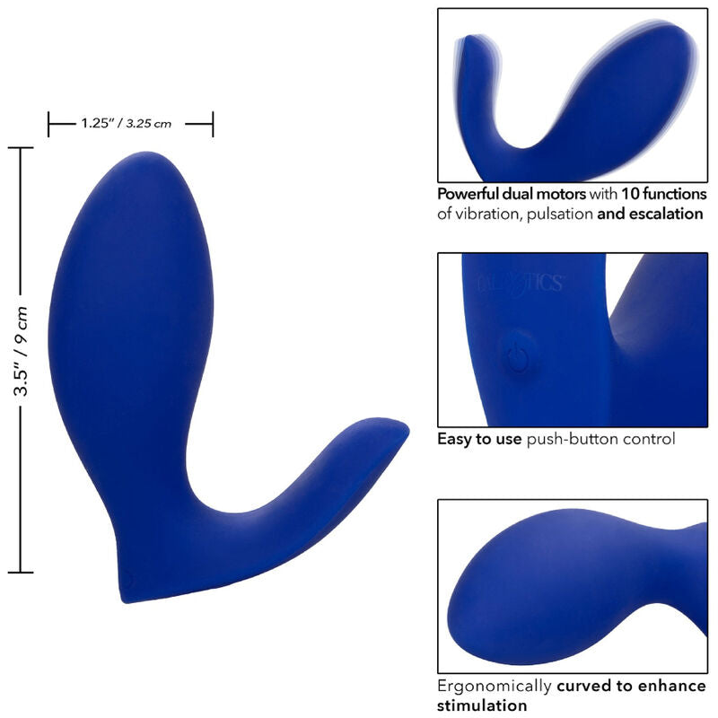 CALEXOTICS - ADMIRAL RIMMING PROSTATASTIMULATOR & VIBRATOR BLAU