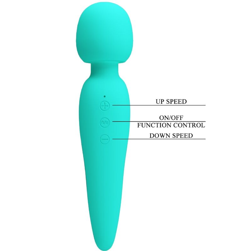 PRETTY LOVE - MEREDITH MASSAGER 12 VIBRATIONSMODI AQUAGRÜN