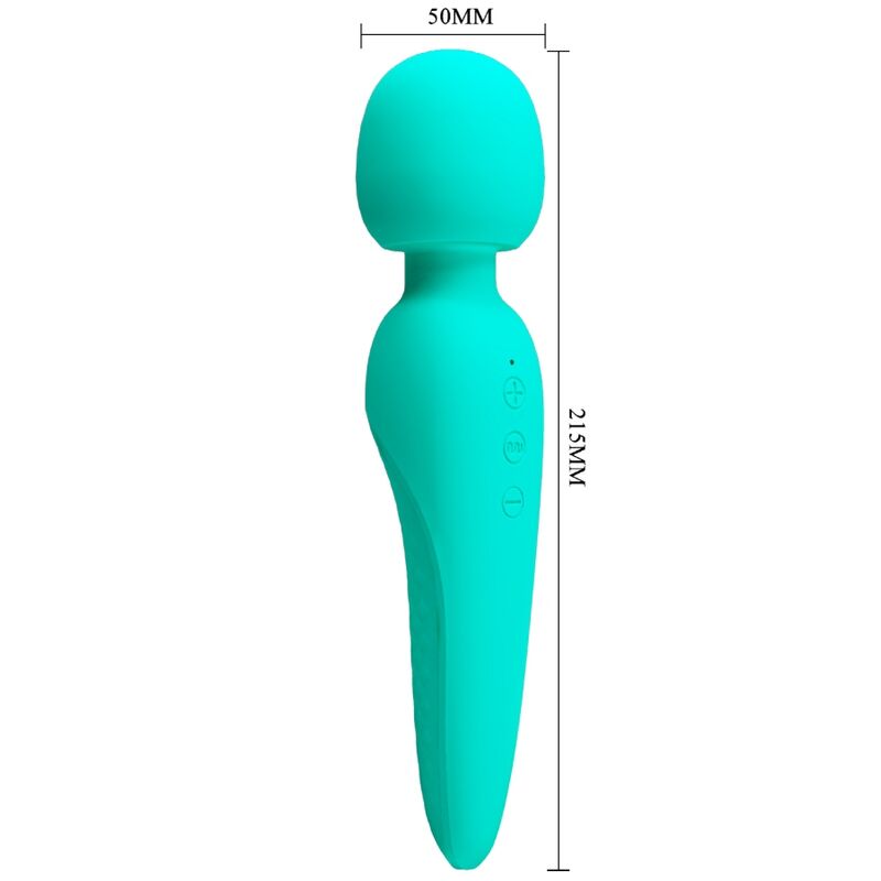 PRETTY LOVE - MEREDITH MASSAGER 12 VIBRATIONSMODI AQUAGRÜN