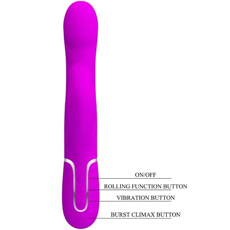 PRETTY LOVE - RABBIT VIBRATOR PERLEN VIOLETT