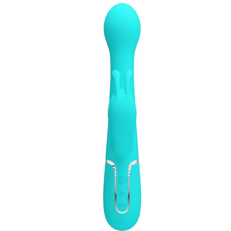 PRETTY LOVE - DEJON RABBIT VIBRATOR 3 IN 1 MULTIFUNKTION AQUA GRÜN