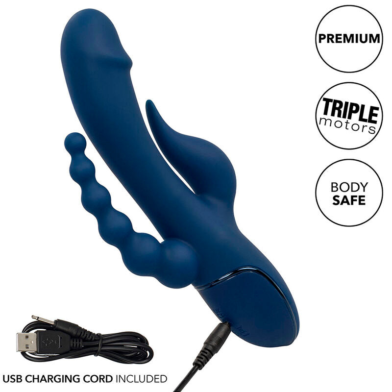 CALEXOTICS - VIBRATOR DREIFACHORGASMUS BLAU