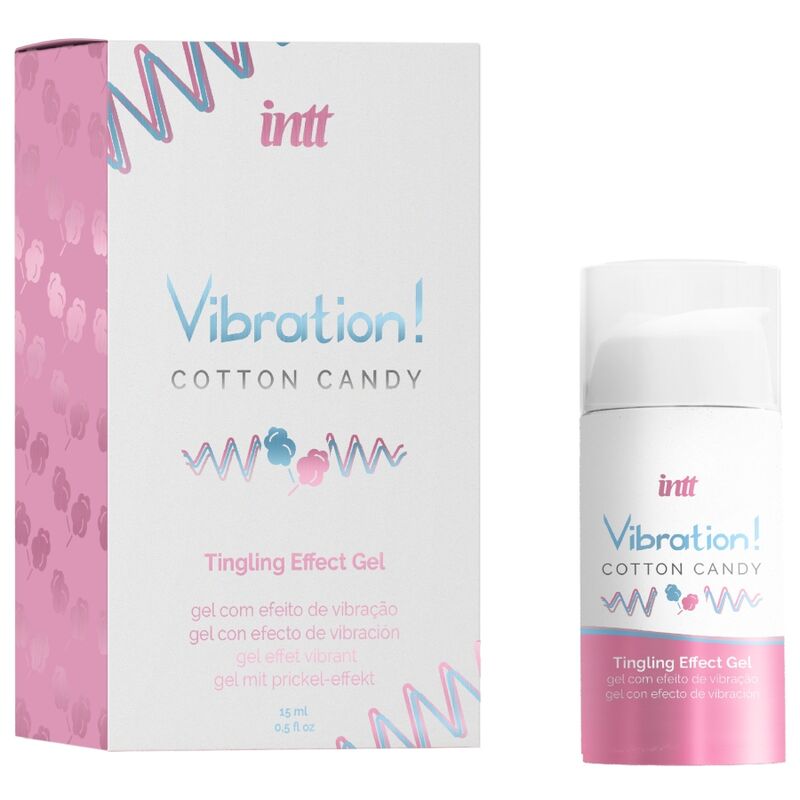 INTT - LEISTUNGSSTARKES INTIM-STIMULANS ZUCKERWATTE-FLÜSSIGVIBRATORGEL 15 ML