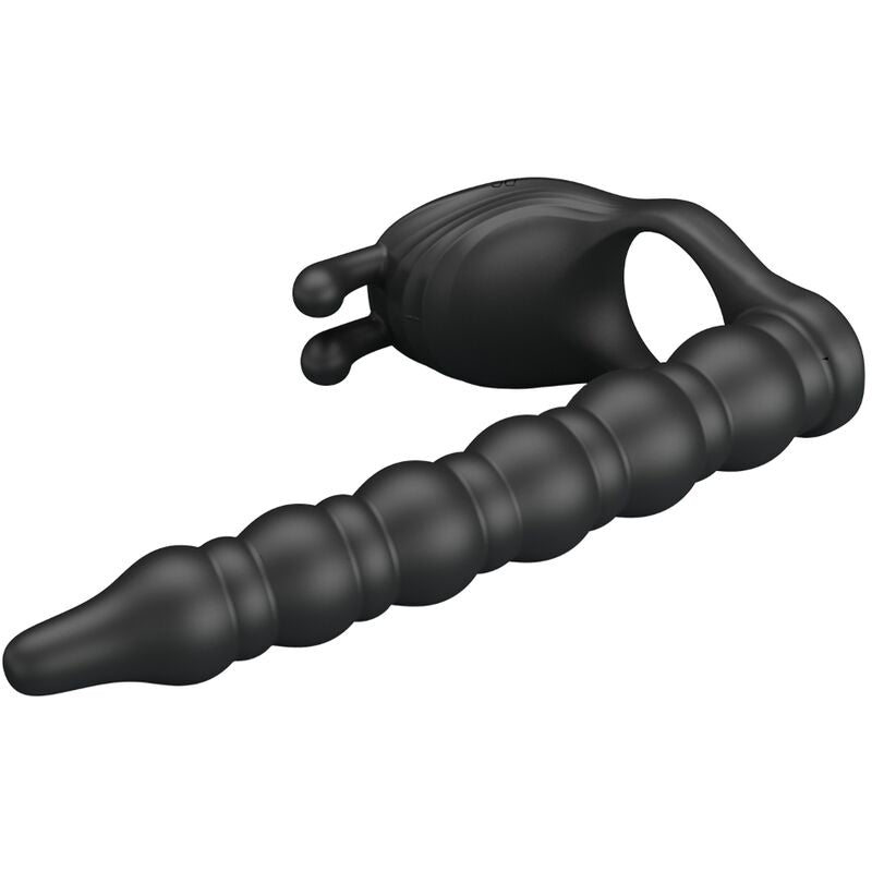 PRETTY LOVE - BLACKNEY PENISRING MIT SCHWARZEM VIBRATOR-PLUG