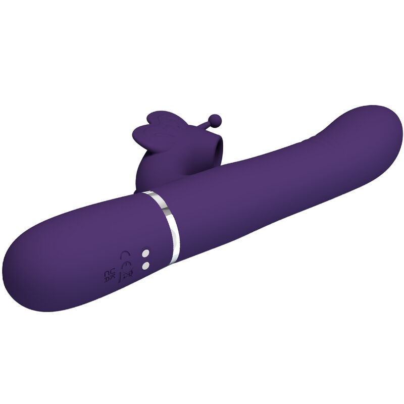 PRETTY LOVE - MULTIFUNKTIONS-RABBIT-VIBRATOR 4 IN 1 SCHMETTERLING LILA