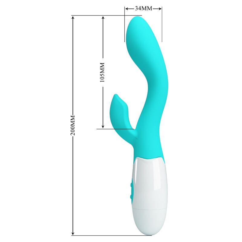 PRETTY LOVE - HELLIGER G-PUNKT-VIBRATOR AQUAGRÜN