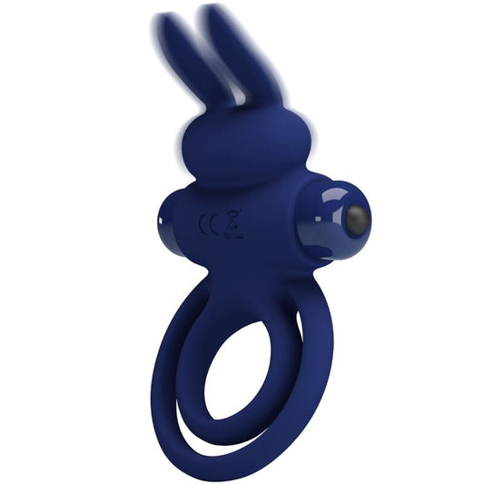 PRETTY LOVE - DAREY DOPPEL-VIBRATIONSRING KANINCHEN BLAU